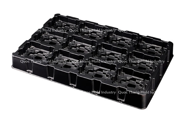 Molded Plastic Tray for Components & Electronic Devices